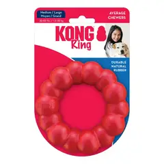 KONG - Ring Juguete Anillo Para Perros Medianos Talla M / L - Rojo - ML