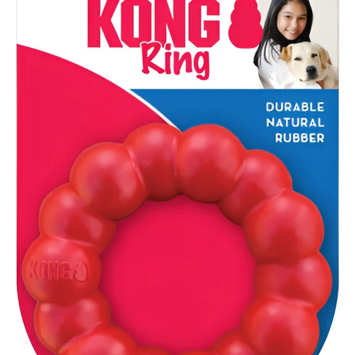 KONG - Kong Ring Juguete Anillo Para Perros Pequeños Talla S / M - Rojo