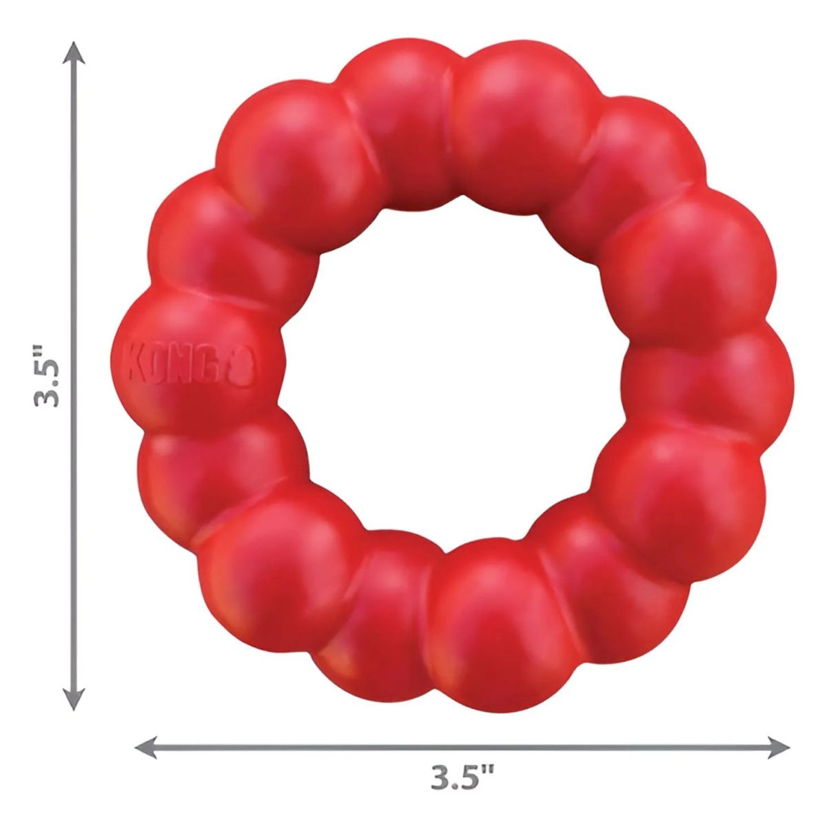 KONG - Kong Ring Juguete Anillo Para Perros Pequeños Talla S / M - Rojo