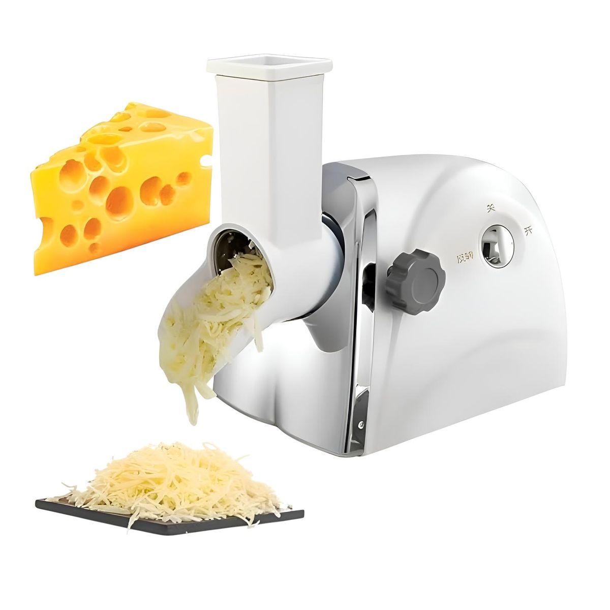 PASTELERIUSCL - Rallador Queso Giratorio Rallador Eléctrico Para Frutas Y Verduras 300w Rallador Queso Electrico