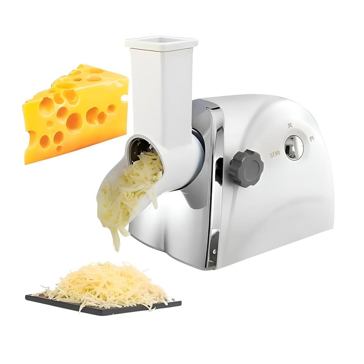 PASTELERIUSCL - Rallador Queso Giratorio Rallador Eléctrico Para Frutas Y Verduras 300w Rallador Queso Electrico
