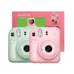 FUJIFILM - Pack Cámaras Instantaneas Instax Mini 12 Verde y Rosa