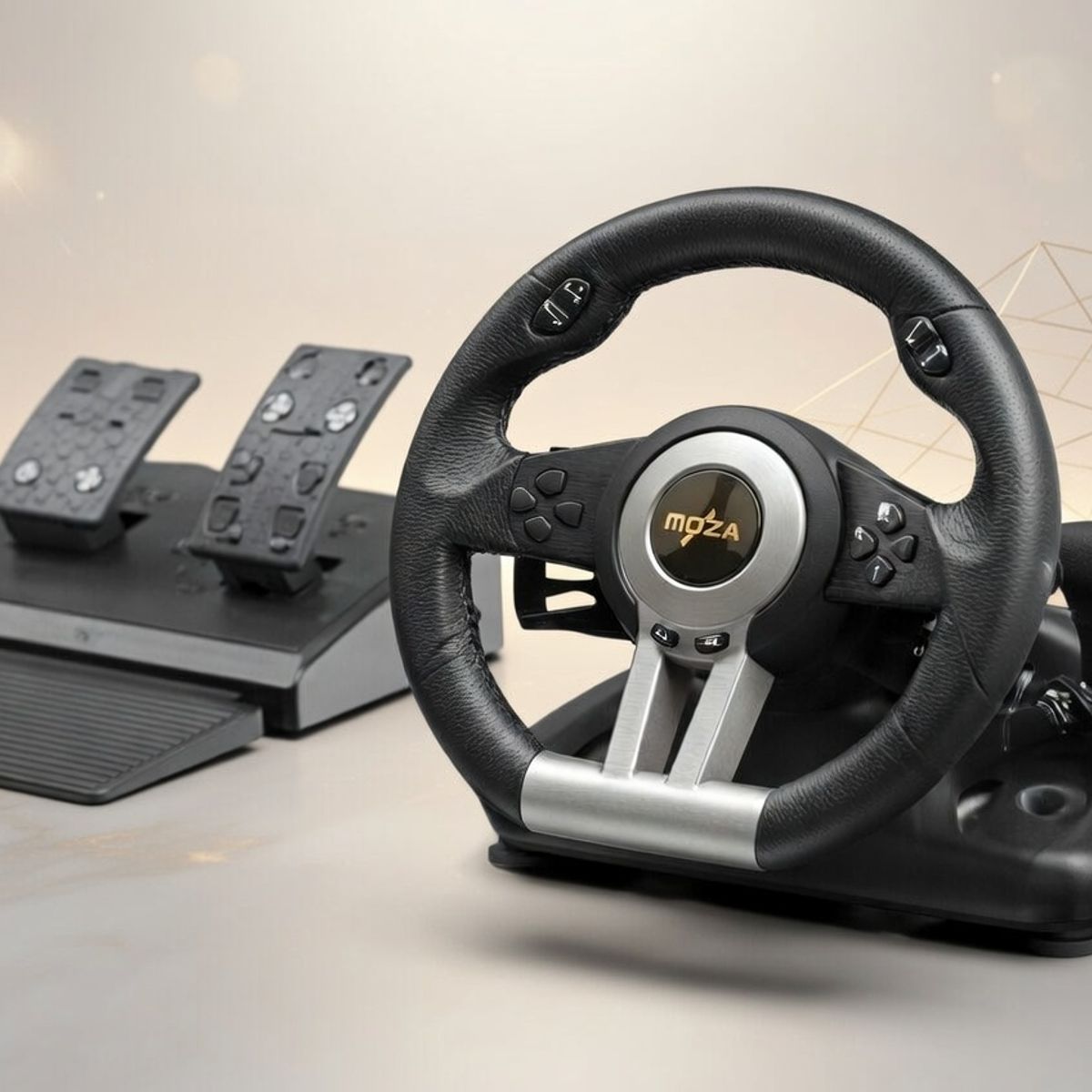 MOVI - Volante con Pedales Moza Racing para PC y Xbox