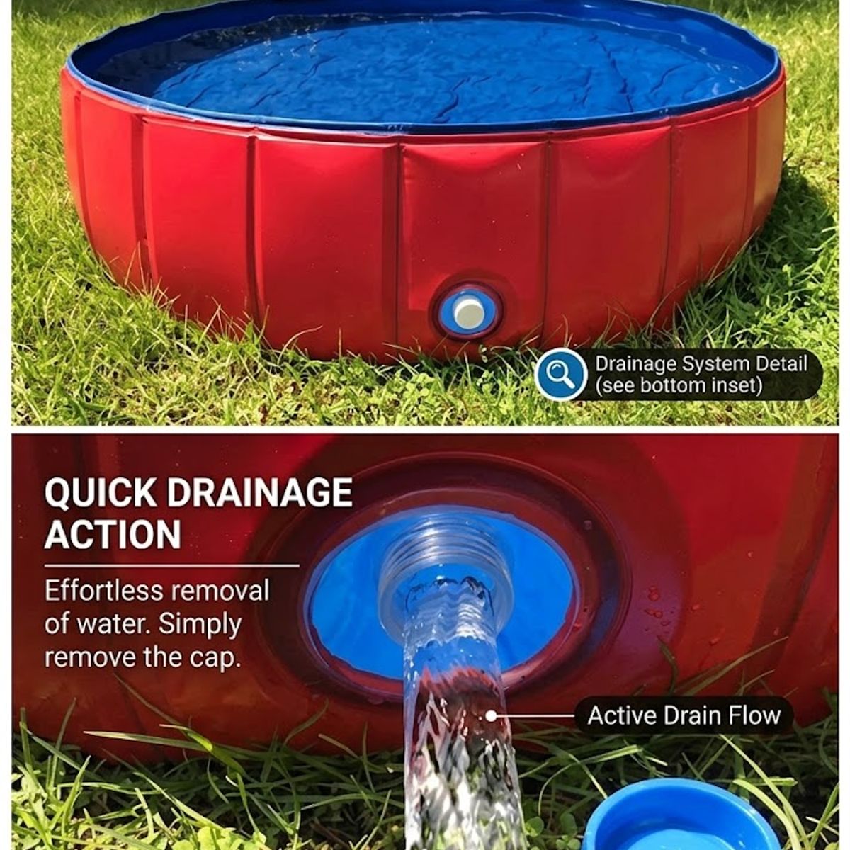 GENERICO - Piscina plegable para mascotas