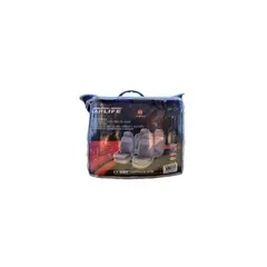 CARLIFE - Funda cubre asiento auto tela gris 10 piezas