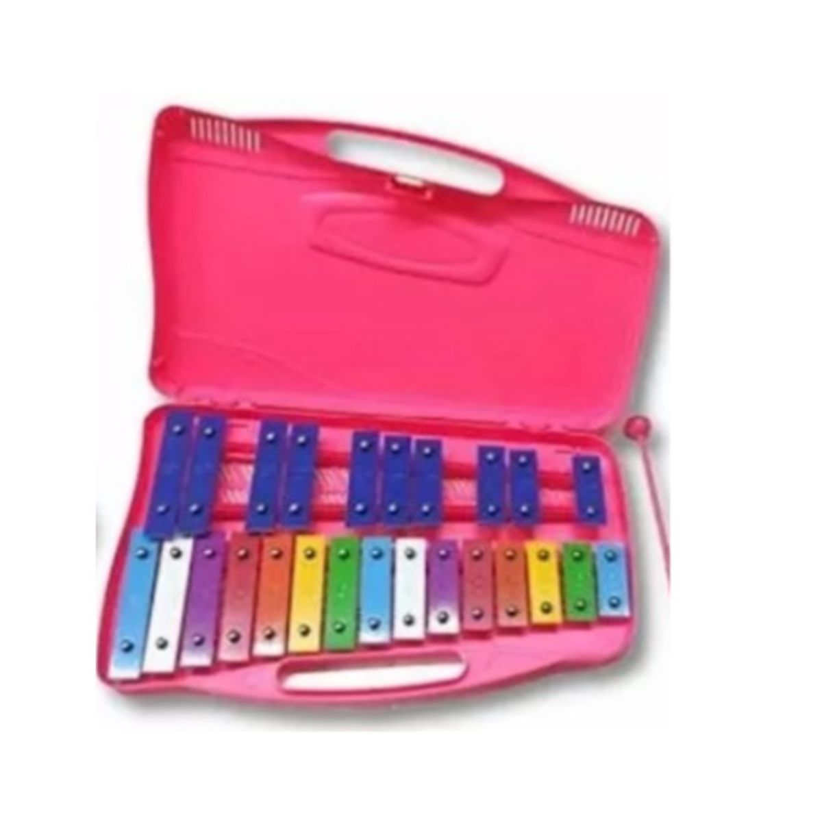 GENERICO - Xilófono Glockenspiel Profesional De 25 Notas Rosa