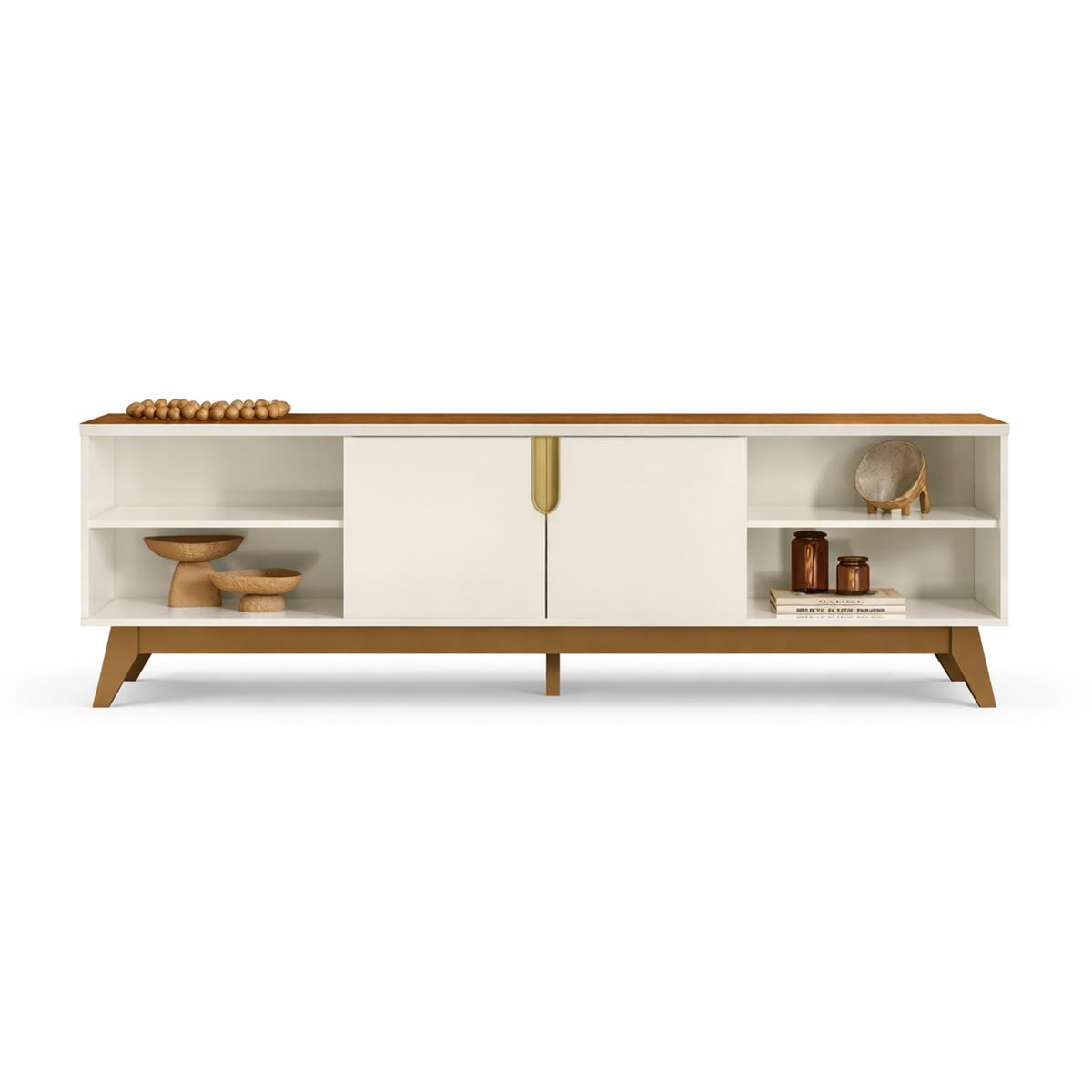 EXIT - Rack TV hasta 75 pulgadas 183x58x37 cm Beige - Campinas
