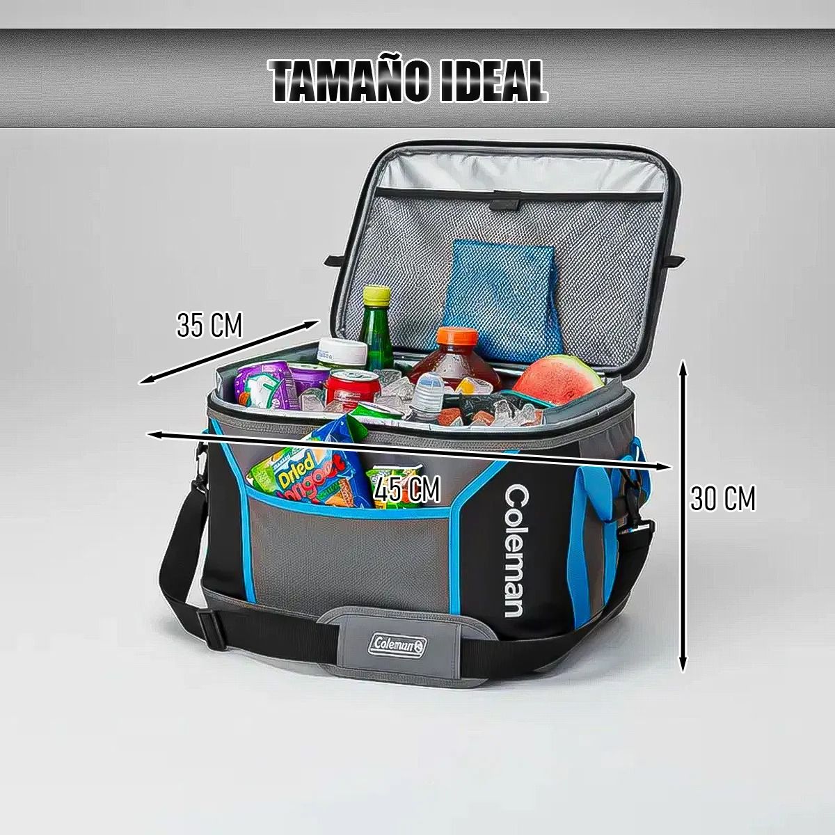 COLEMAN - Cooler Plegable Enfriador Coleman Bolso Termico Portatil