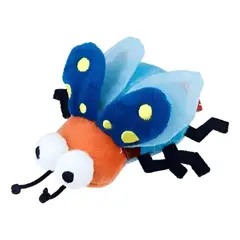 GIGWI - Shining Friendz Luciérnaga Con Luz Y Catnip Para Gatos - Azul cielo