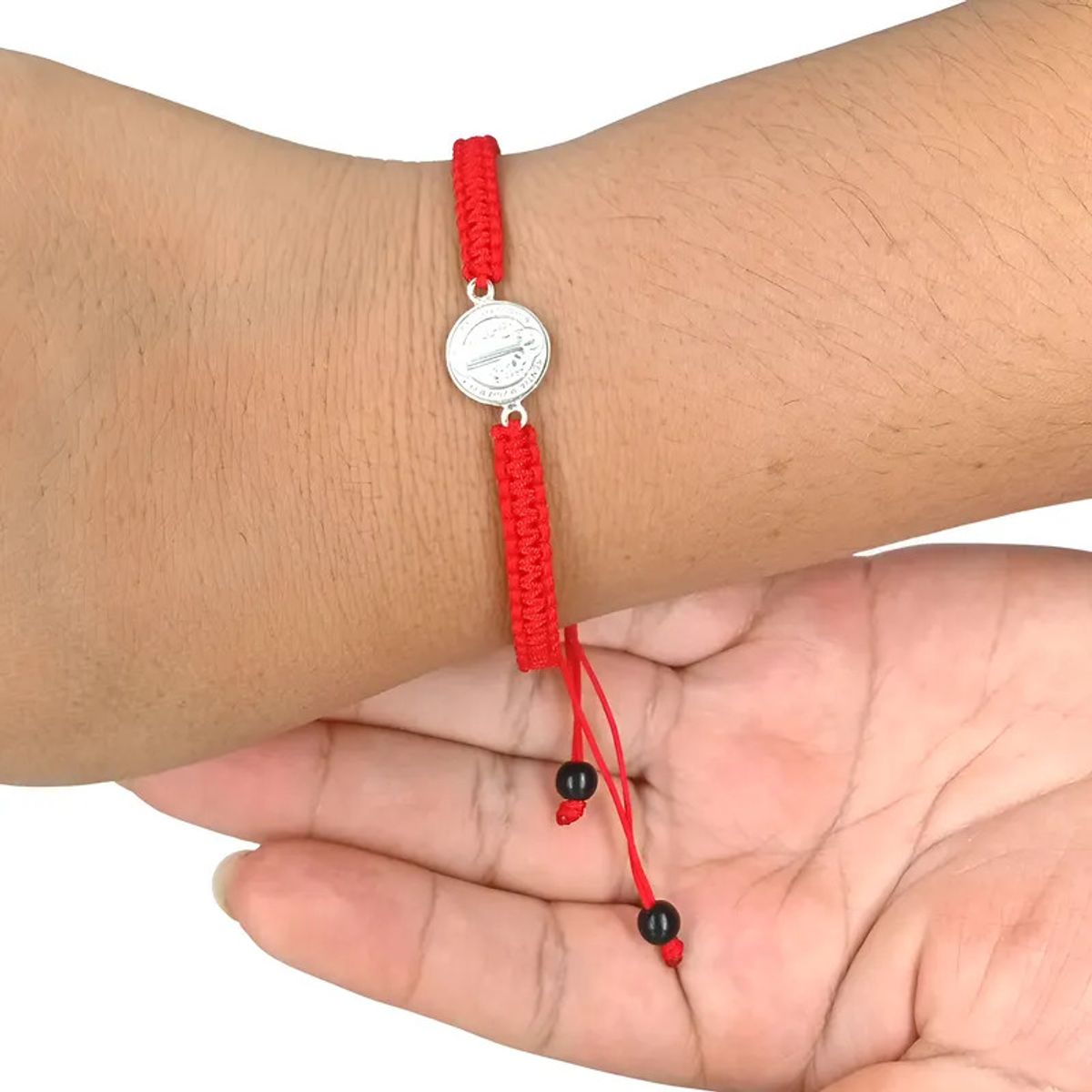 GENERICO - Pulsera Hilo Rojo San Benito Amuleto Protección Ajustable