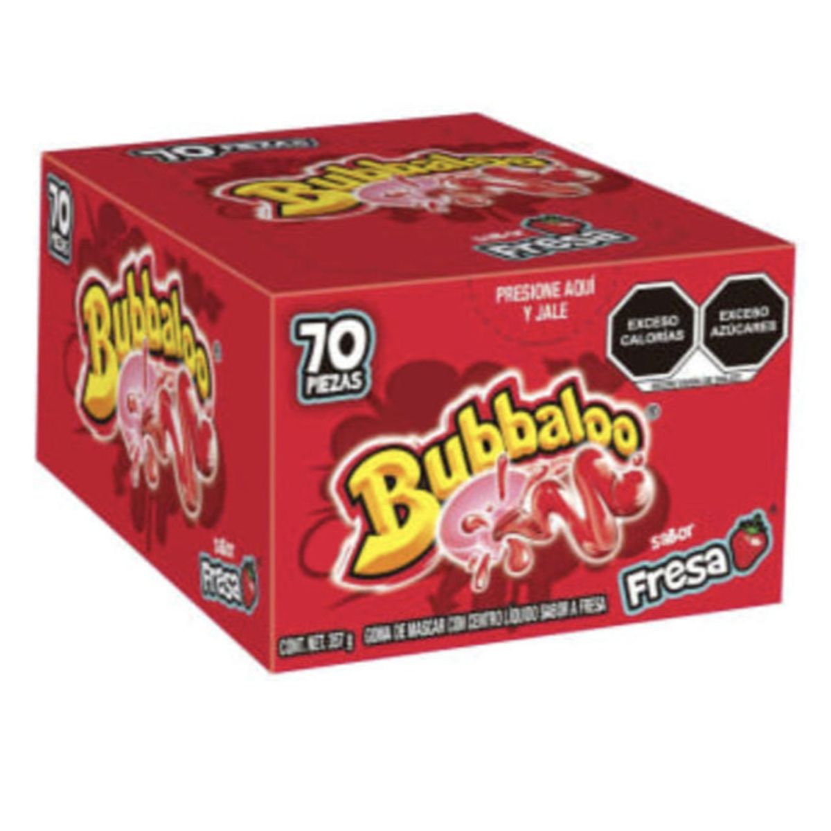 BUBBALOO - Chicles Frutilla Bubbaloo 70 un x 5.1 g
