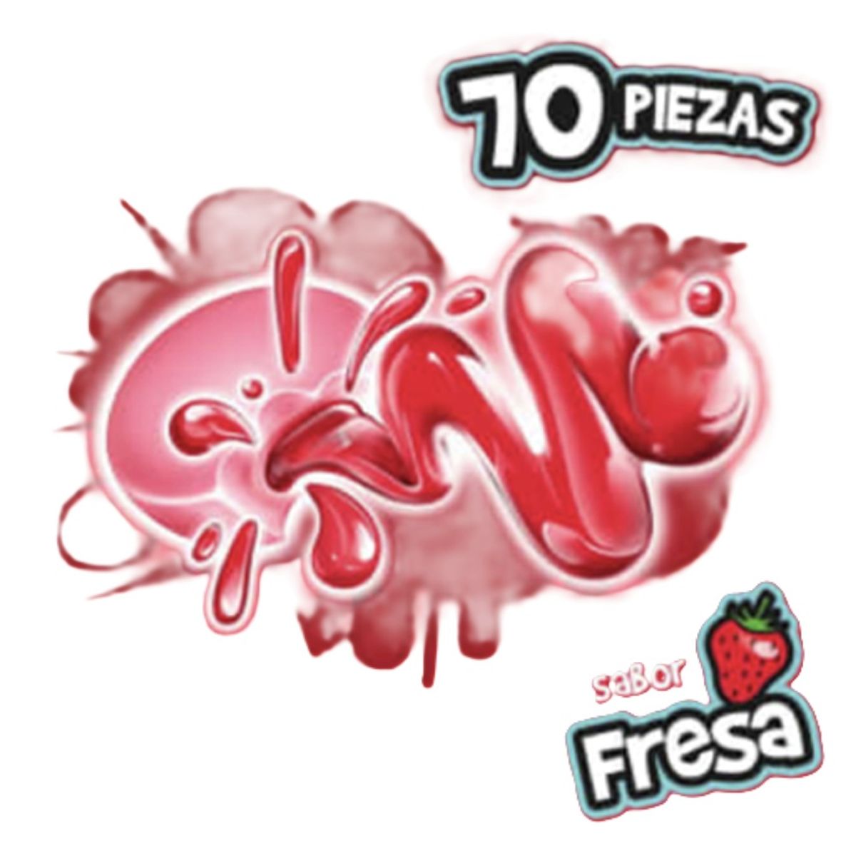 BUBBALOO - Chicles Frutilla Bubbaloo 70 un x 5.1 g