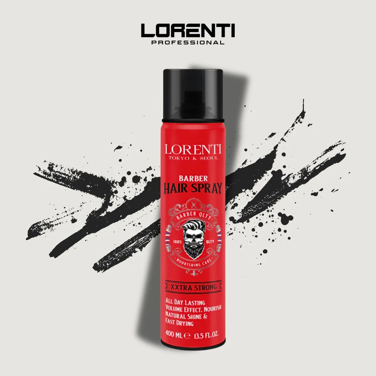 LORENTI PROFESSIONAL - Lorenti Laca Fijador de Cabello Extra Fuerte Rojo 400ML