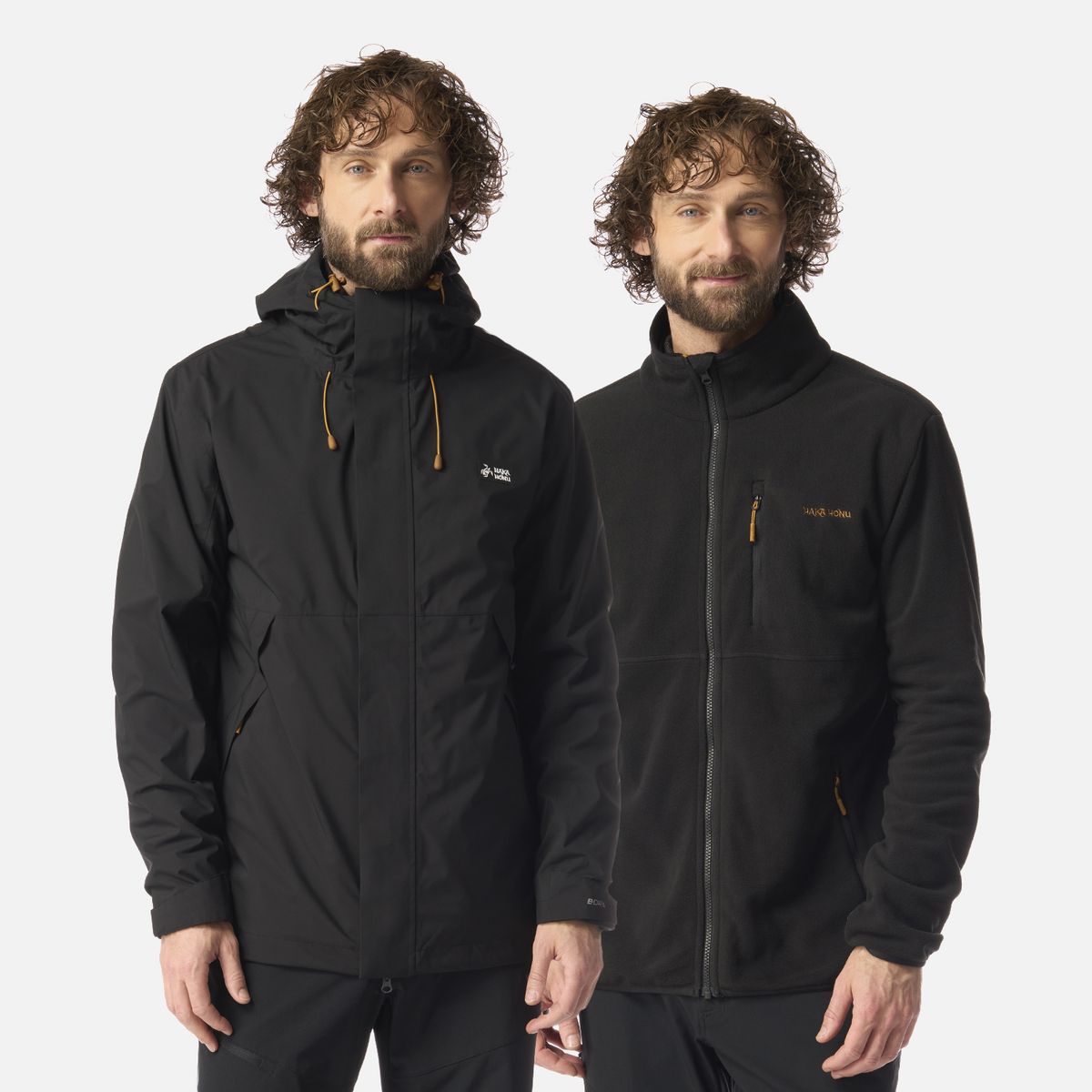 HAKA HONU - Chaqueta Hombre Escarcha Negro Haka Honu