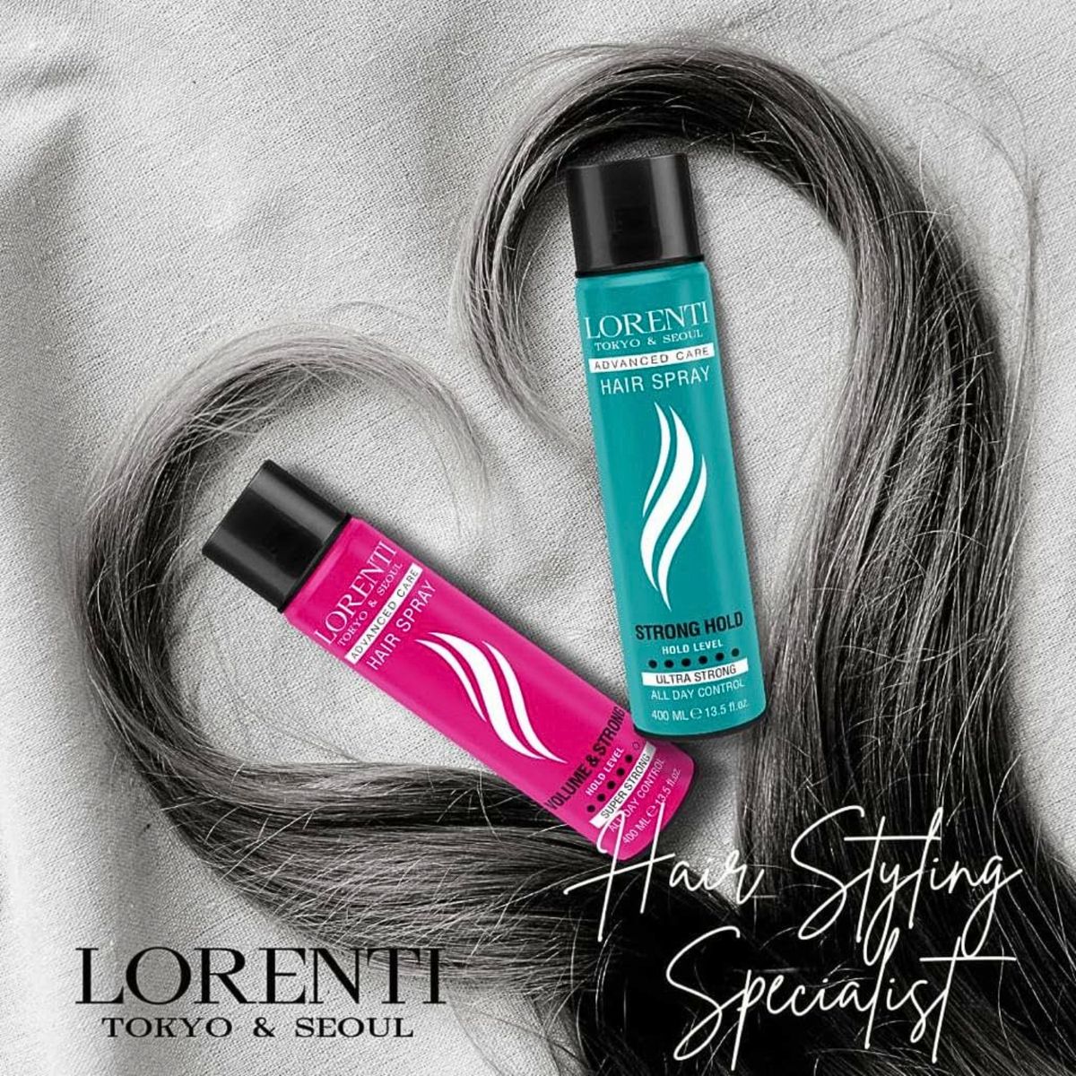LORENTI PROFESSIONAL - Lorenti Laca Fijador de Cabello Turquesa 400ML