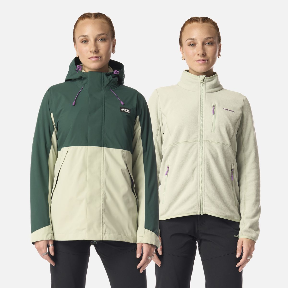 HAKA HONU - Chaqueta Mujer Escarcha Jade Haka Honu