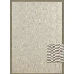 DECORUGZ - Alfombra Vinílica Lavable Atenas Borde Beige 200x300