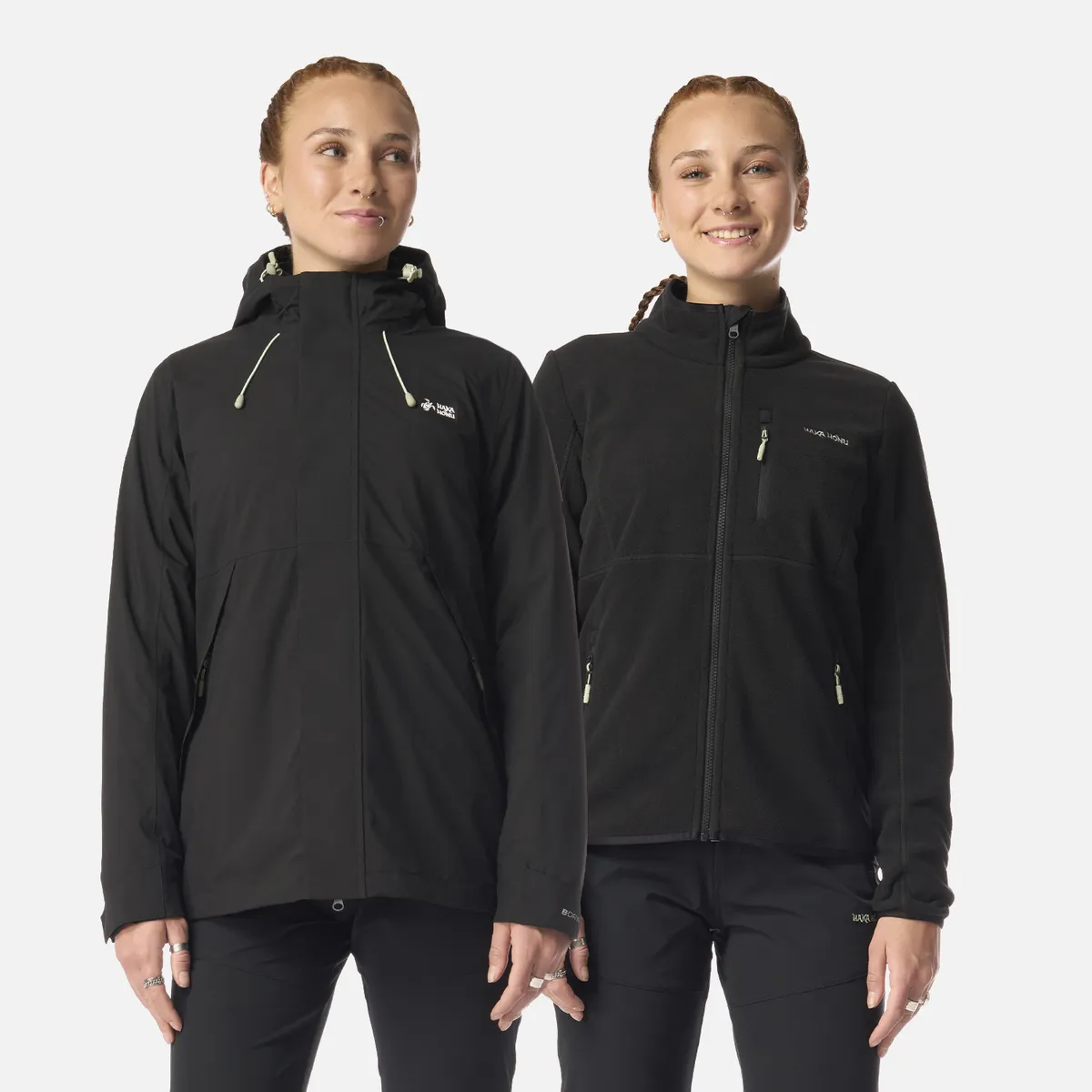 HAKA HONU - Chaqueta Mujer Escarcha Negro Haka Honu