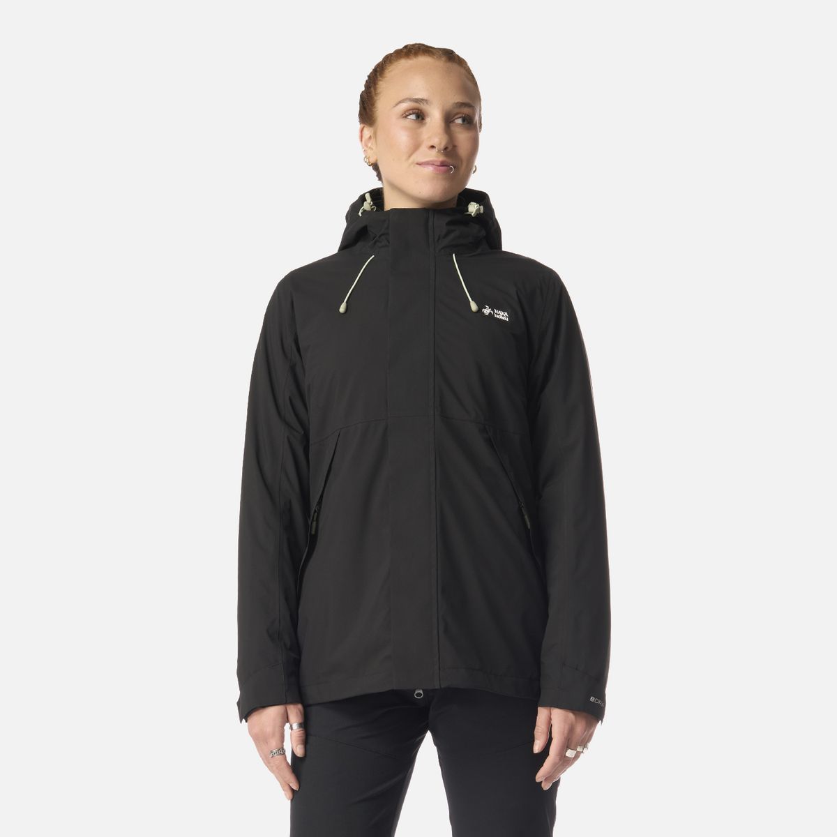 HAKA HONU - Chaqueta Mujer Escarcha Negro Haka Honu
