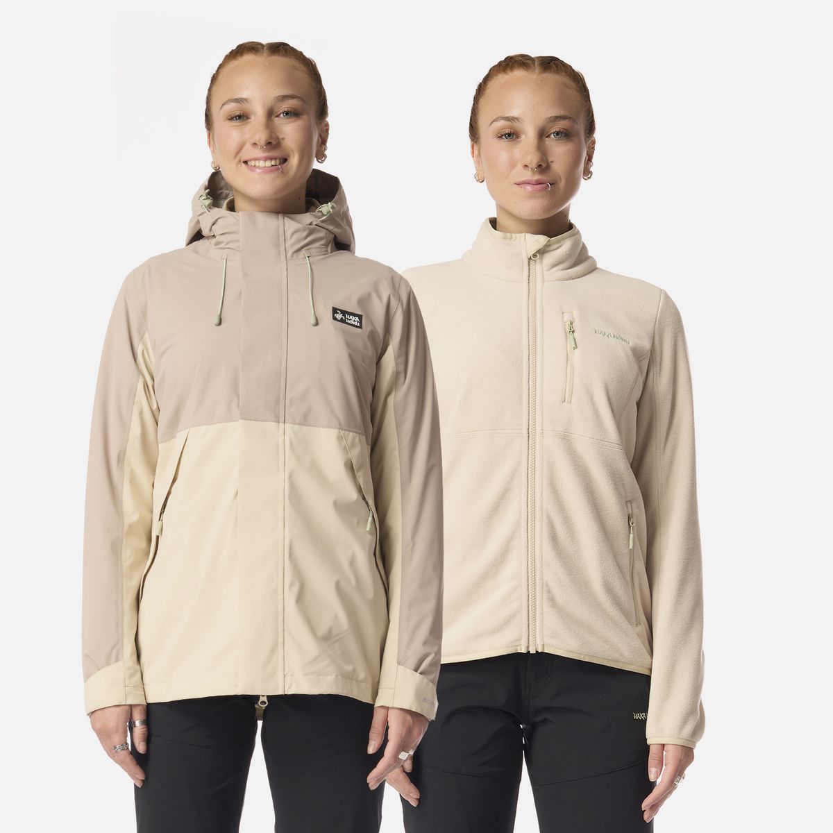HAKA HONU - Chaqueta Mujer Escarcha Taupe Haka Honu