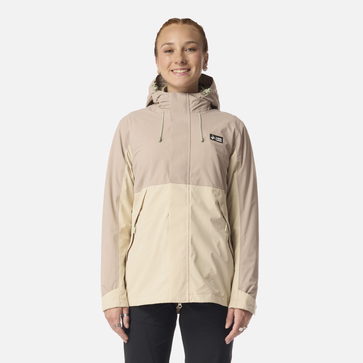 HAKA HONU - Chaqueta Mujer Escarcha Taupe Haka Honu