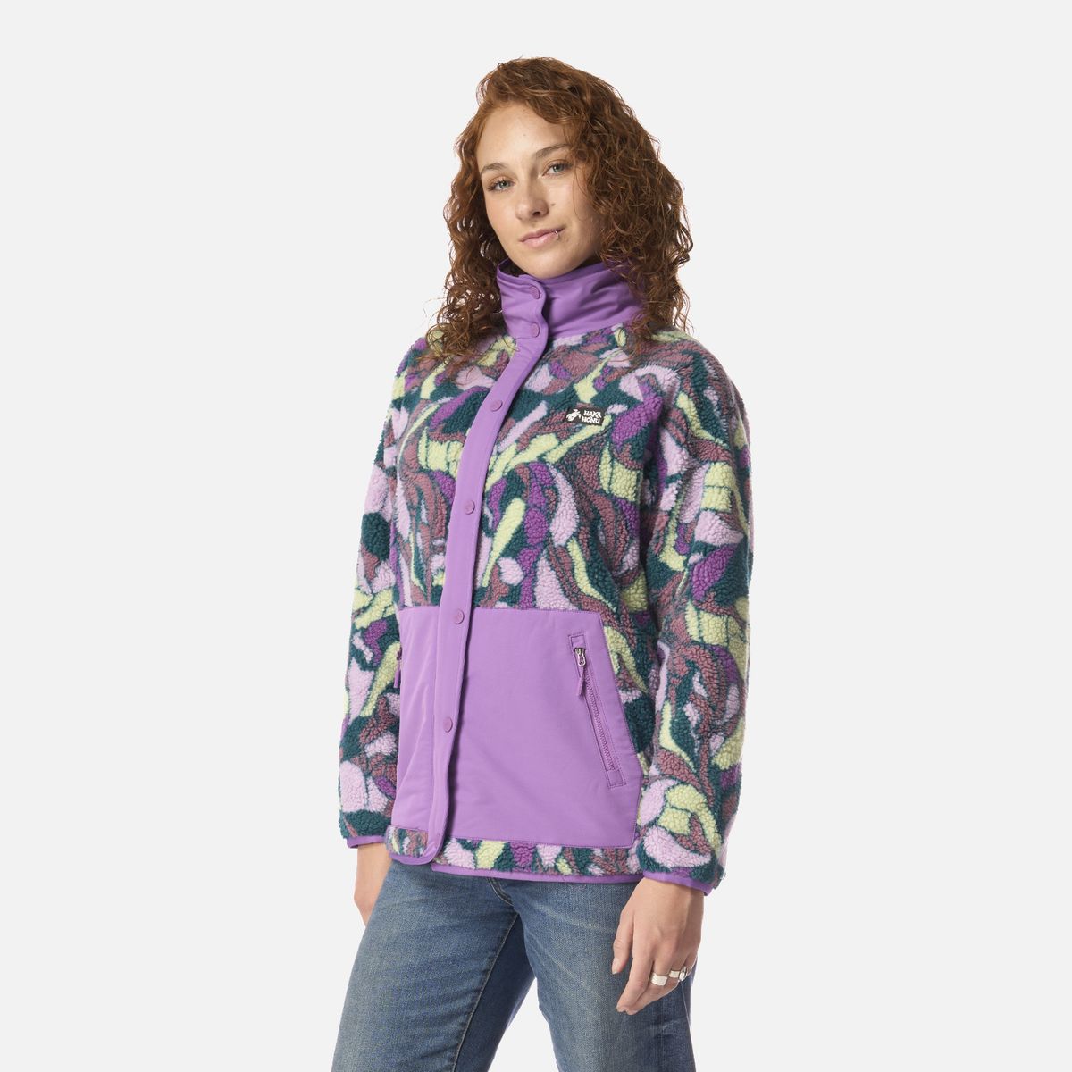 HAKA HONU - Polar Mujer Zip-porrito Print Morado Haka Honu