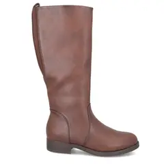 NEW WALK - Bota Plana de Mujer Café