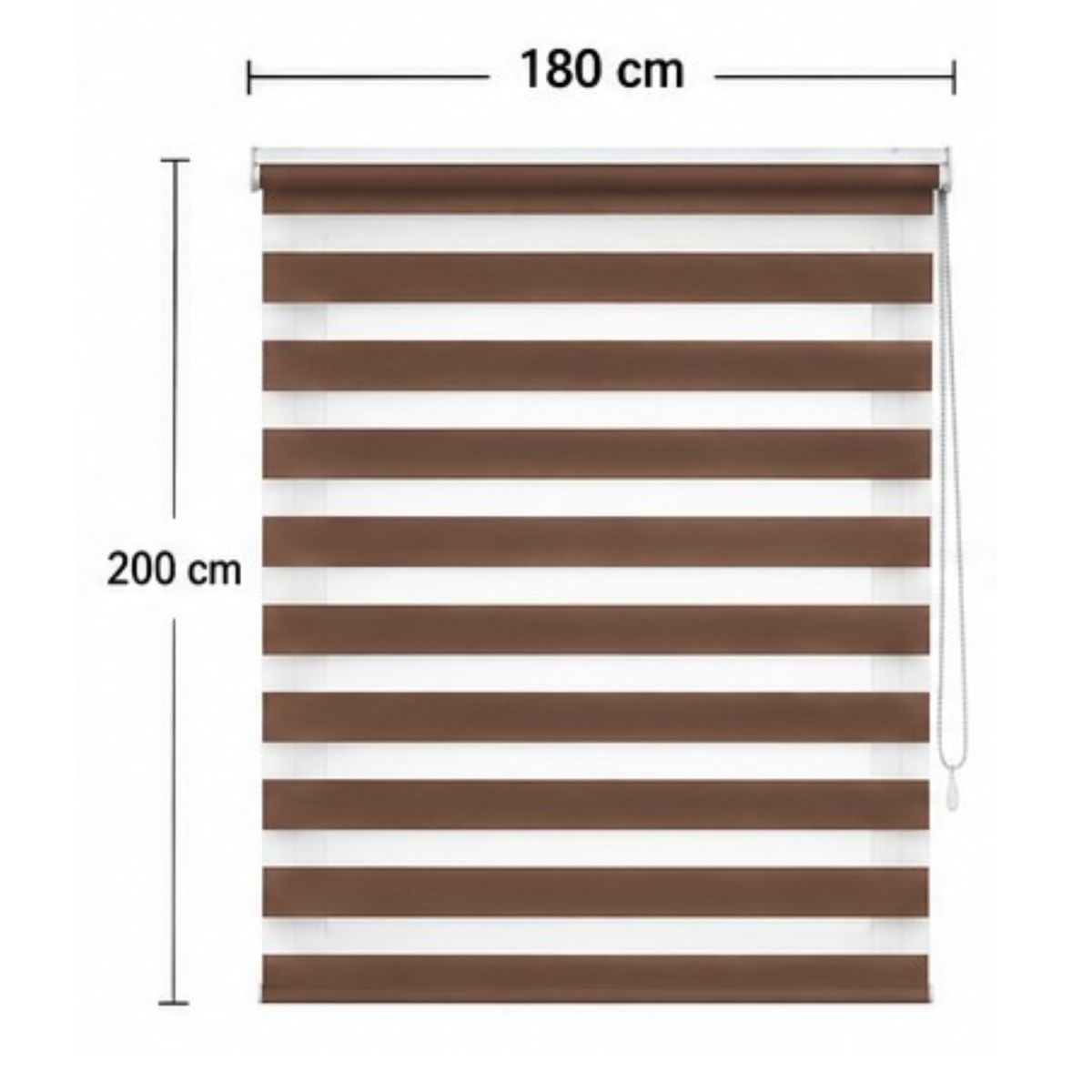 OEM - Cortina Roller Duo Cebra Dia Y Noche 180x200cm