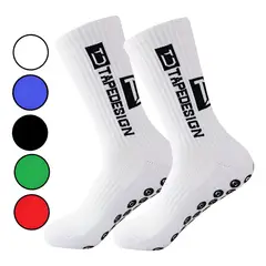 GENERICO - Calcetas Medias Deportivas De Fútbol Antideslizante Colores Blanco