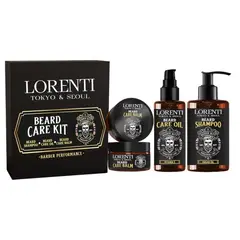LORENTI PROFESSIONAL - Lorenti Set Para Cuidado de Barba Champu, Balsamo y Aciete