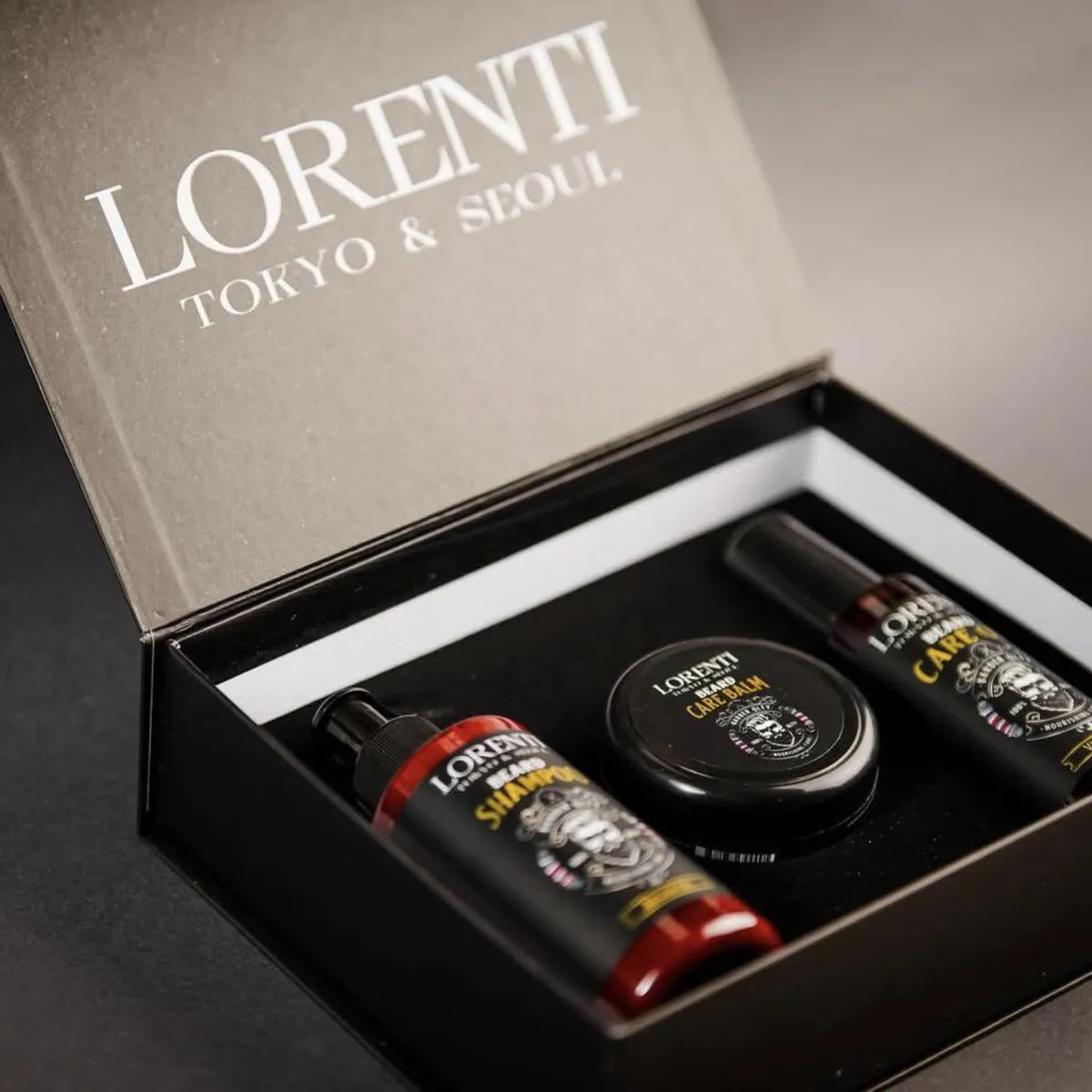 LORENTI PROFESSIONAL - Lorenti Set Para Cuidado de Barba Champu, Balsamo y Aciete