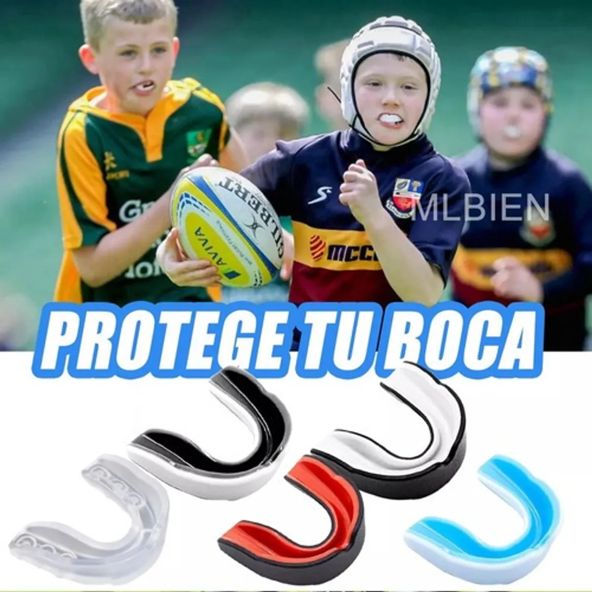 GENERICO - 5pz Protector Bucal Boxeo Taekwondo Y Deportivos Para Niños 5 Piezas Limón