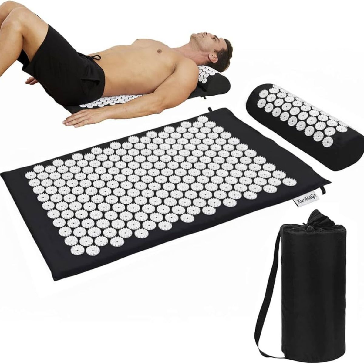 MOVI - Set Mat de Acupresión y Acupuntura con Cojín para Yoga y Relajación Muscular