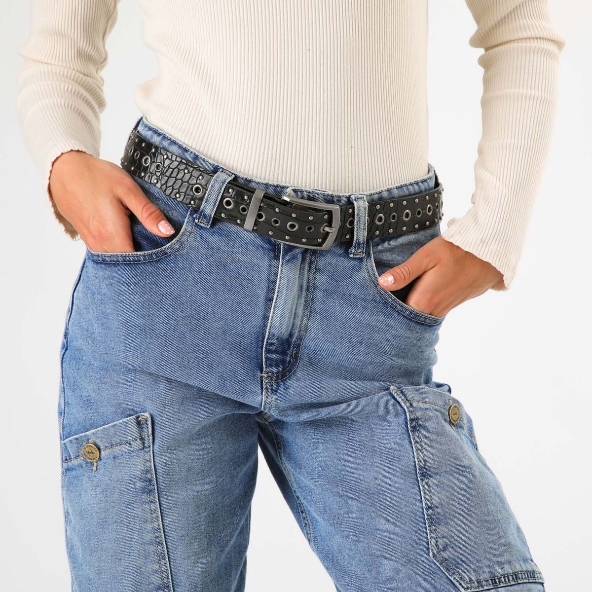 HUMANA - Cinturón Karl Negro Humana