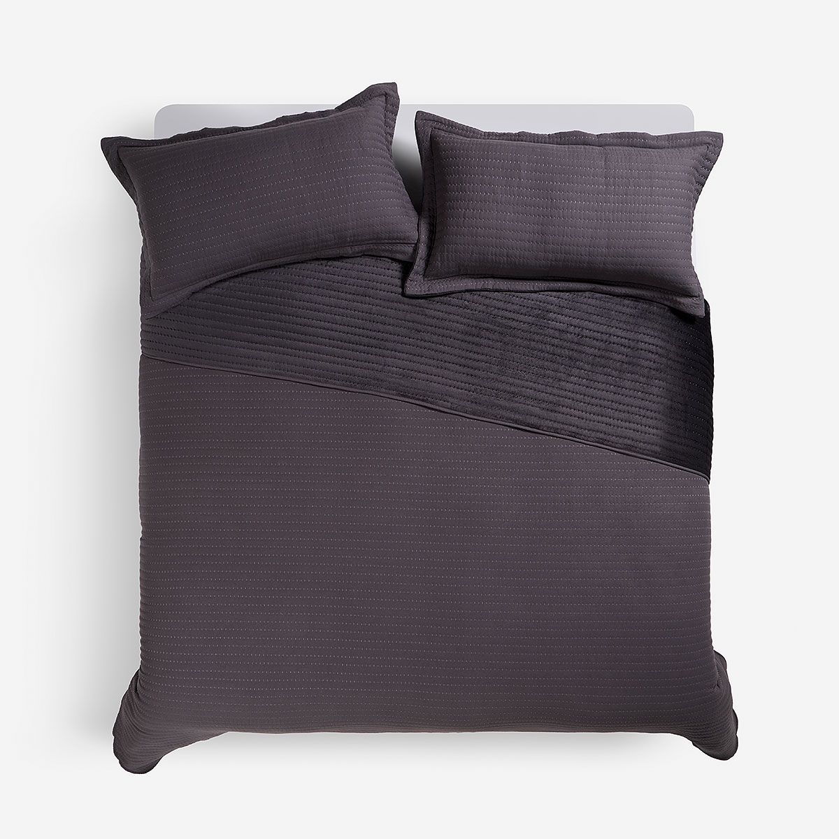 ROSEN - Cobertor Flannel Supersoft Grafito 2 Plazas