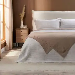 ROSEN - Cobertor Flannel Supersoft Mokka King