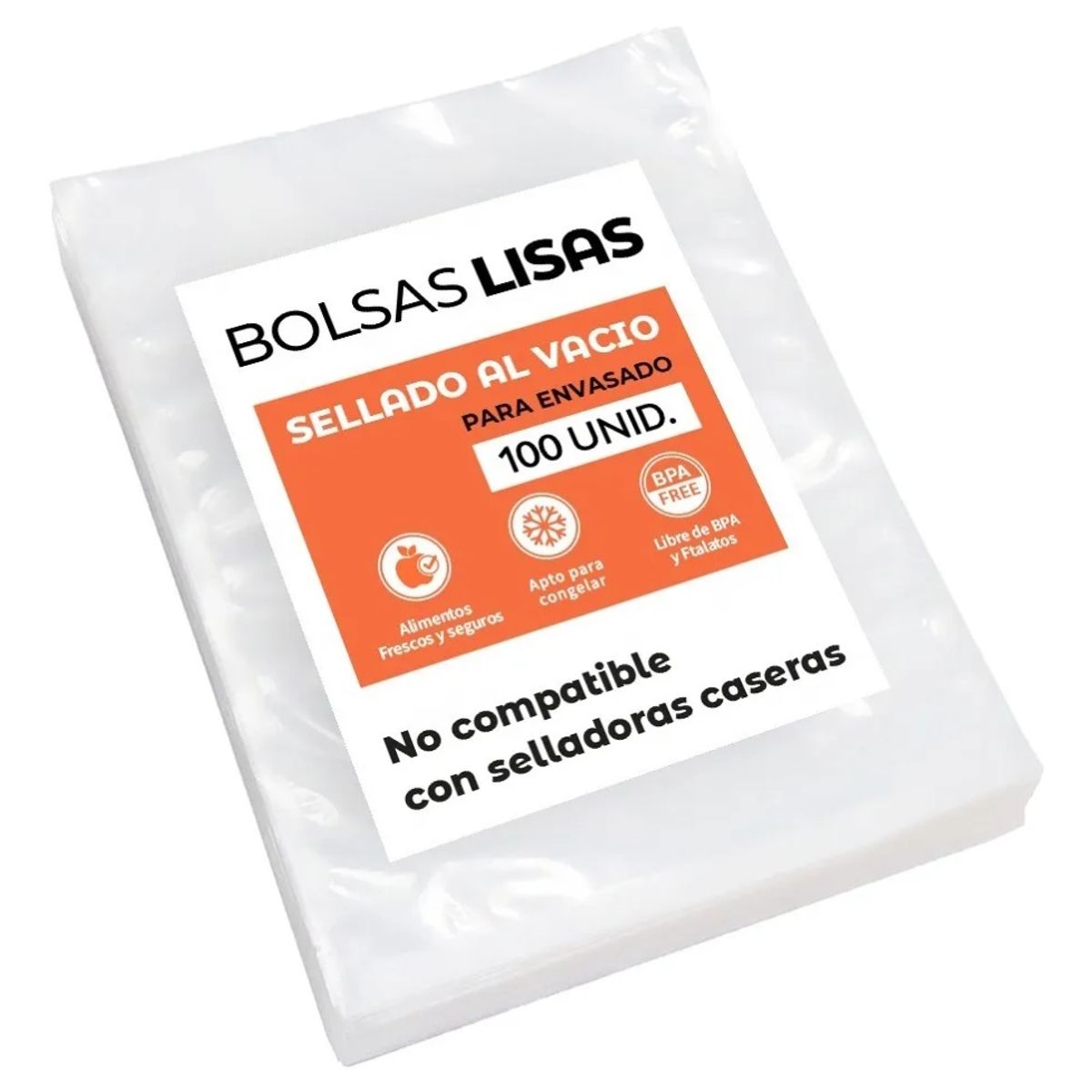 GENERICO - Bolsas al vacío empaque profesional 20x30cm 100 Unidades