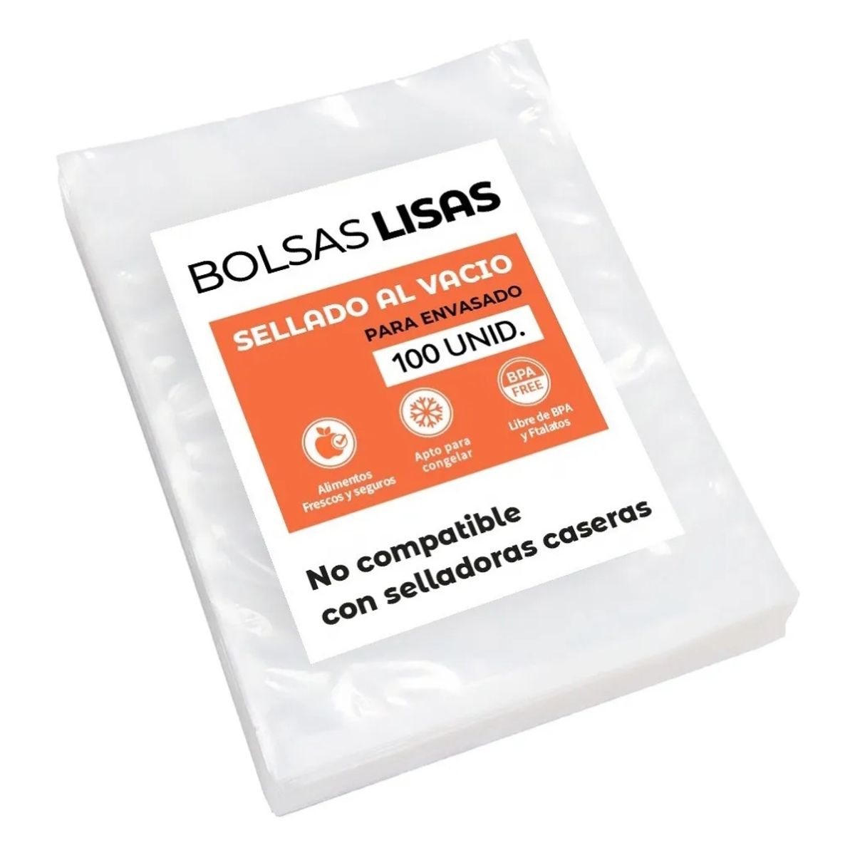 GENERICO - Bolsas al vacío empaque profesional 20x30cm 100 Unidades