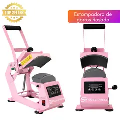 GENERICO - Estampadora de Gorros Premium Sublipress Rosada