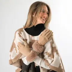 HUMANA - Guante Lana Leonardo Beige