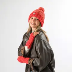 HUMANA - Set Guante Y Gorro Luna Orange