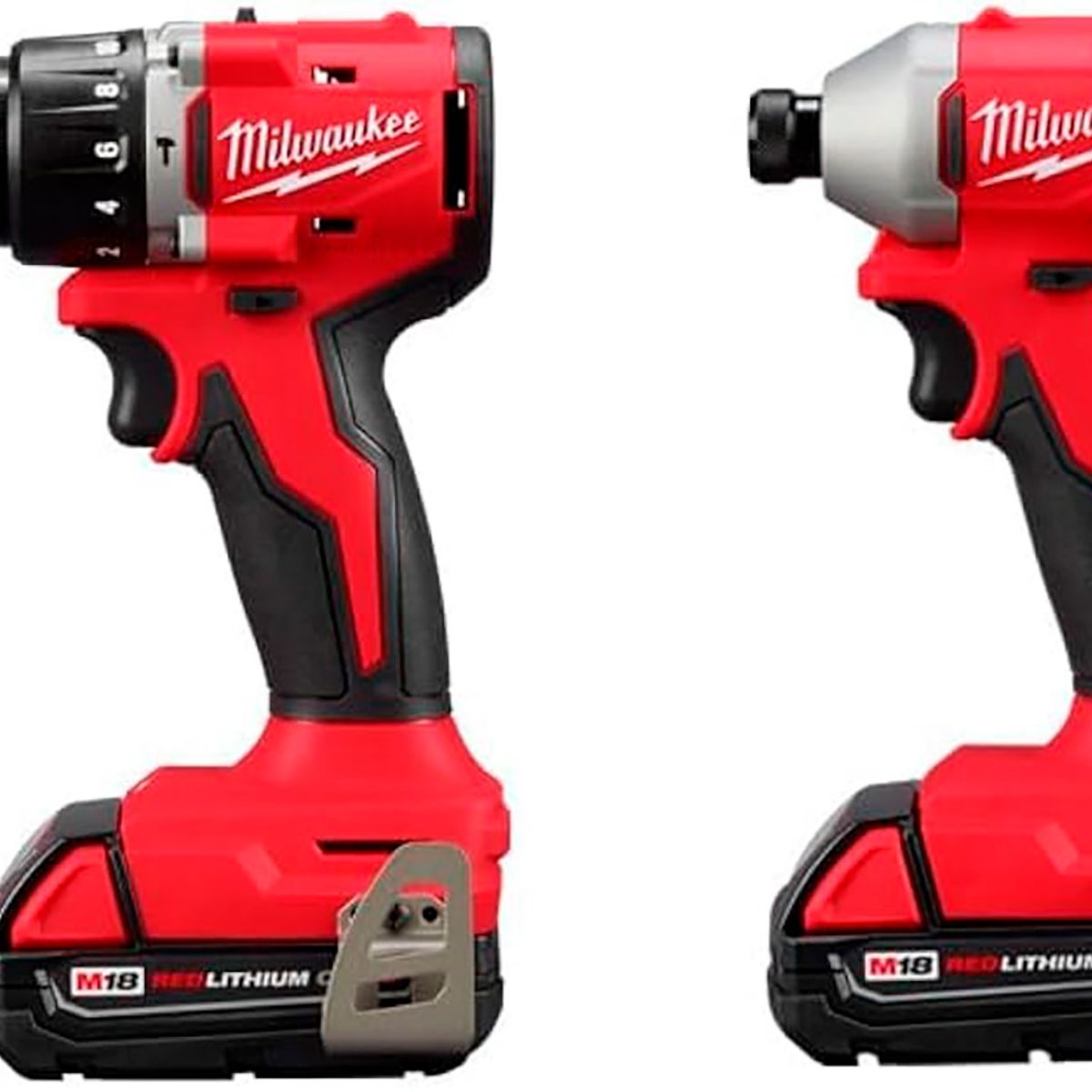 MILWAUKEE - KIT TALADRO PERCUTOR Y ATORNILLADOR DE IMPACTO MILWAUKEE 18V