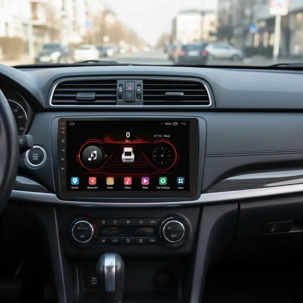 FURIAMOTOR - Radio Auto 2 Din Android Touch Hd De 9'' Carplay Color Negro