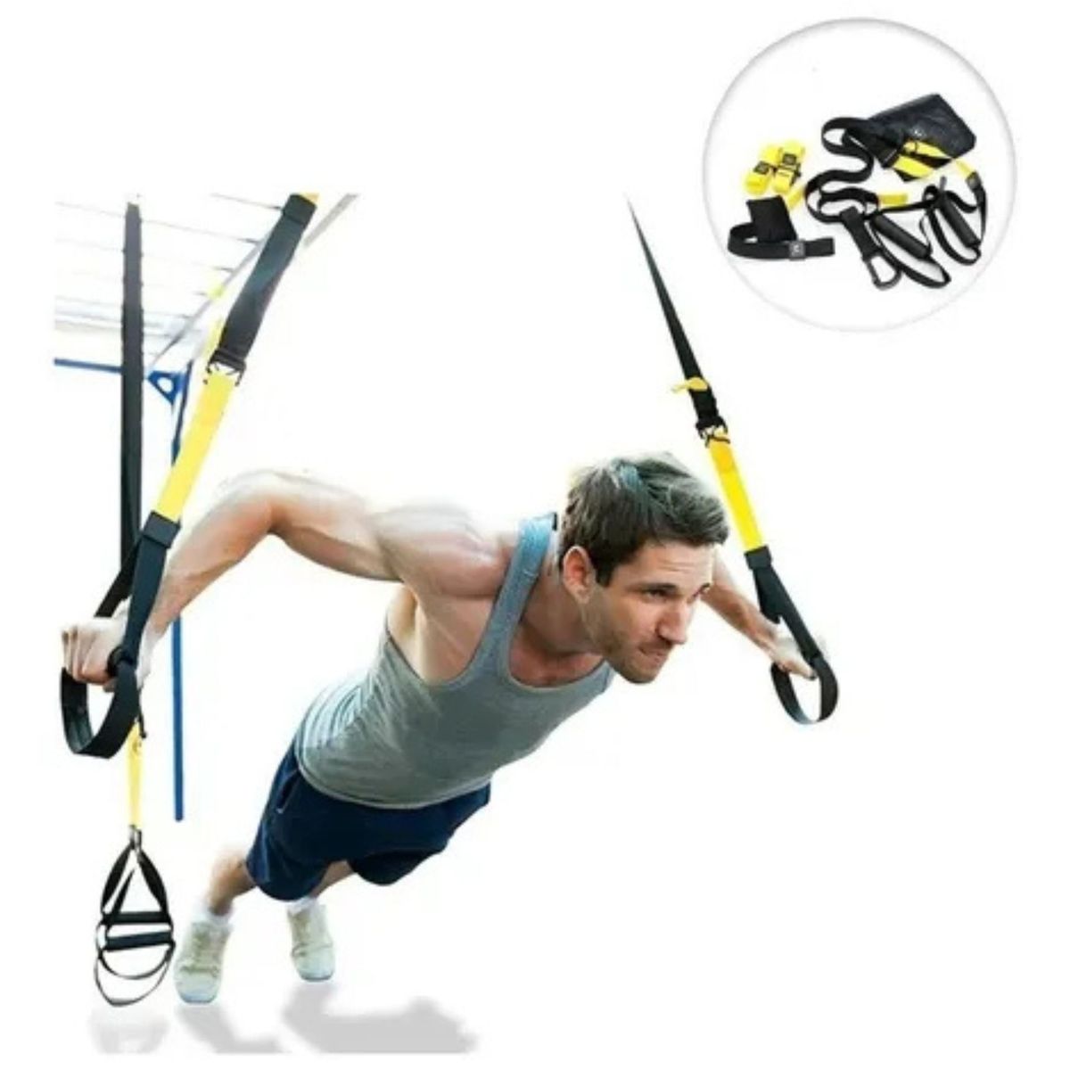 MOVI - Banda de Entrenamiento en Suspensión TRX para Fitness y Gimnasio en Casa