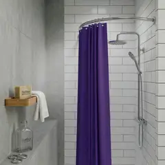 BATHLUX - Cortina Baño Morada 100% Poliester