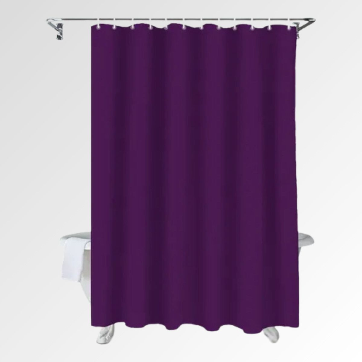BATHLUX - Cortina Baño Morada 100% Poliester