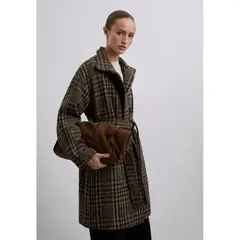SCALPERS - Abrigo Corto Lana Cuadros