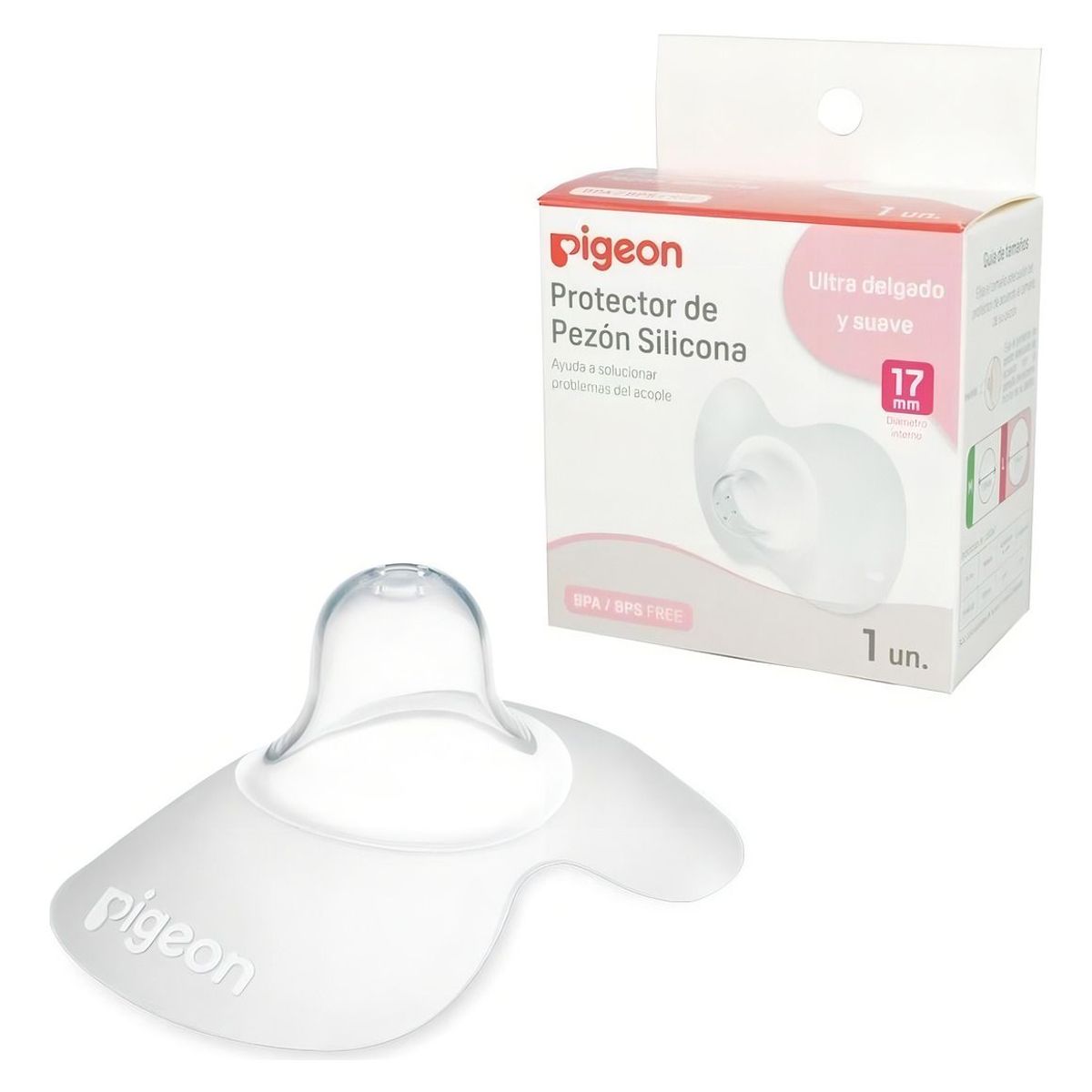GENERICO - Protector De Pezon Silicona Pigeon Talla L 17mm 1 Unidad