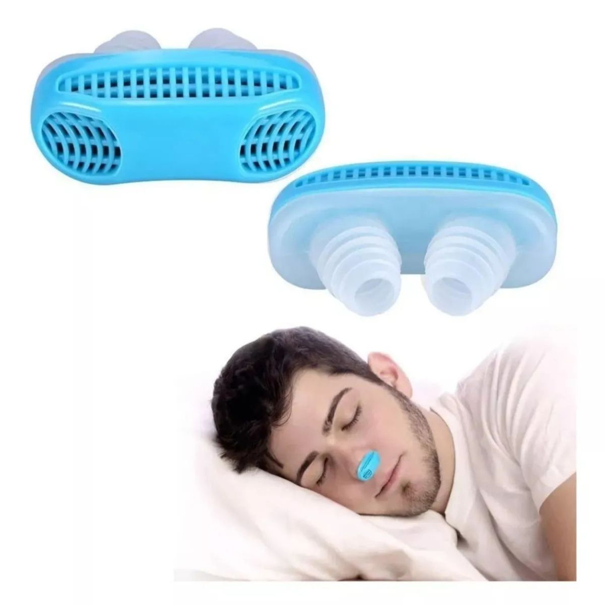 MOVI - Dispositivo Antirronquidos y Purificador de Aire 2 en 1 - Dilatador Nasal para Mejorar el Sueño