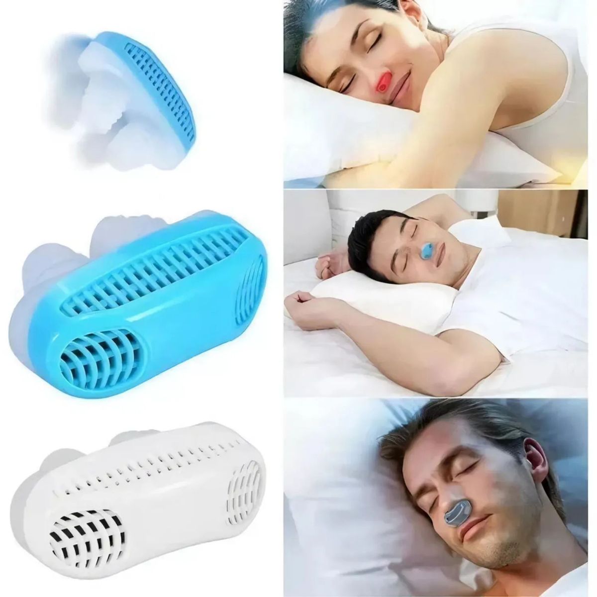 MOVI - Dispositivo Antirronquidos y Purificador de Aire 2 en 1 - Dilatador Nasal para Mejorar el Sueño